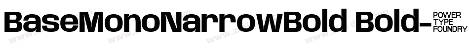 BaseMonoNarrowBold Bold字体转换